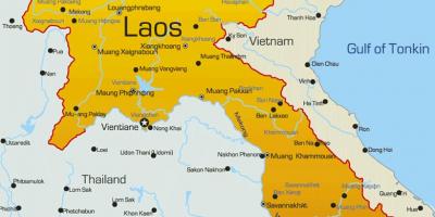 Laos në një hartë