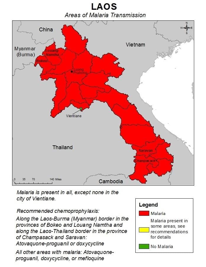 Harta e znj malaria 