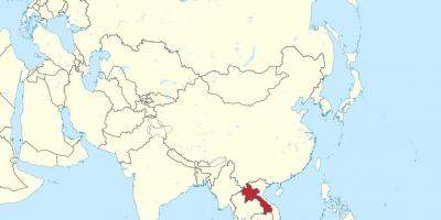 Harta e laosi në azi