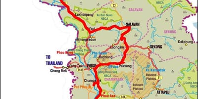 Harta e savannakhet laos